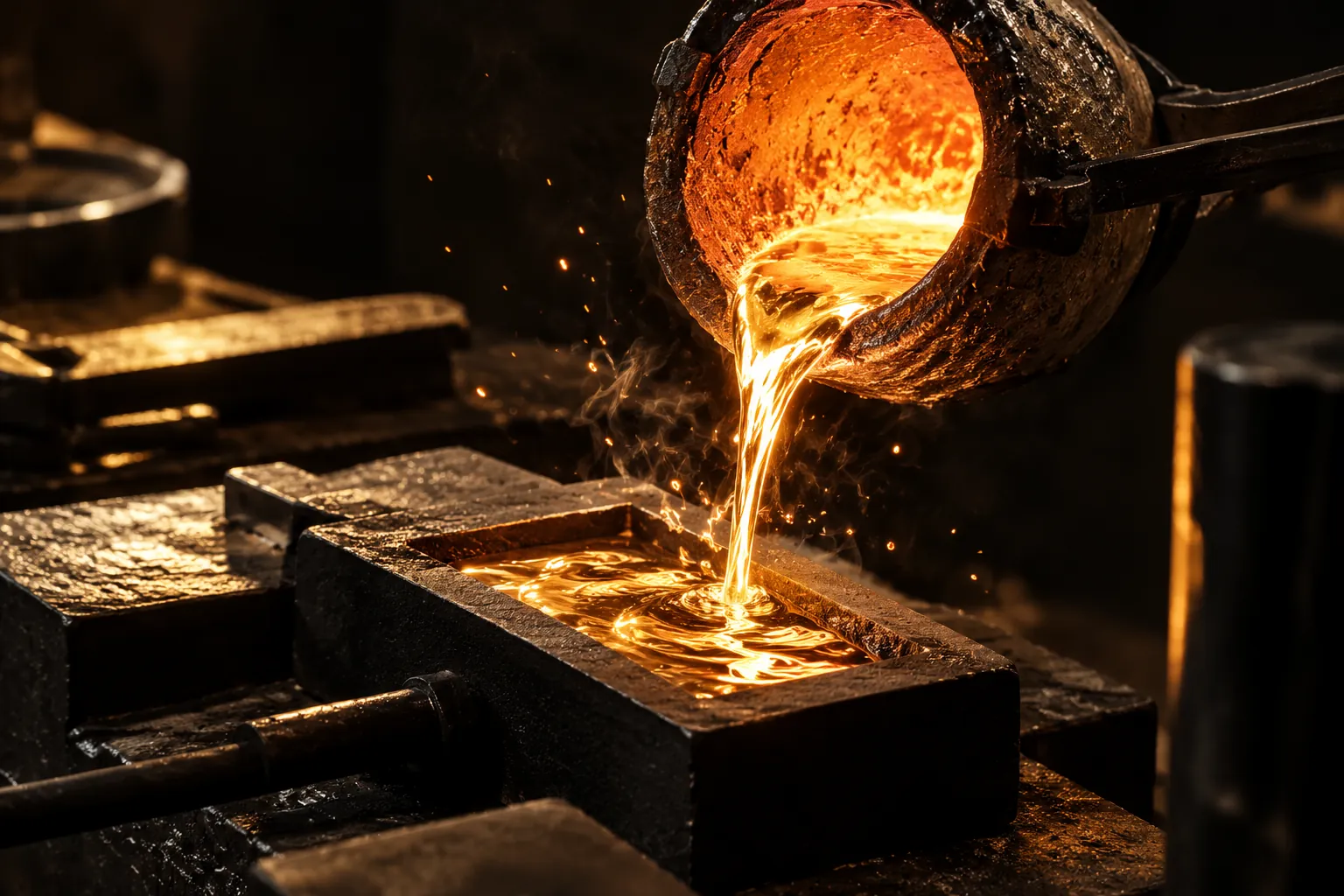 Casting in 18k gold